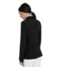 Equestro Giacca da concorso donna monogram in tessuto effetto velluto Nero