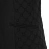 Equestro Giacca da concorso donna monogram in tessuto effetto velluto Nero