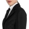 Equestro Giacca da concorso donna monogram in tessuto effetto velluto Nero
