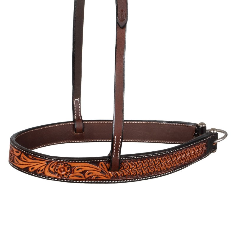 Pool's Equitazione Abbassatesta western floreale Testa di moro