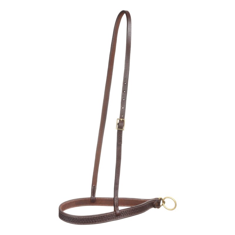 Pool's Equitazione Abbassatesta western in cuoio con fibbia in ottone