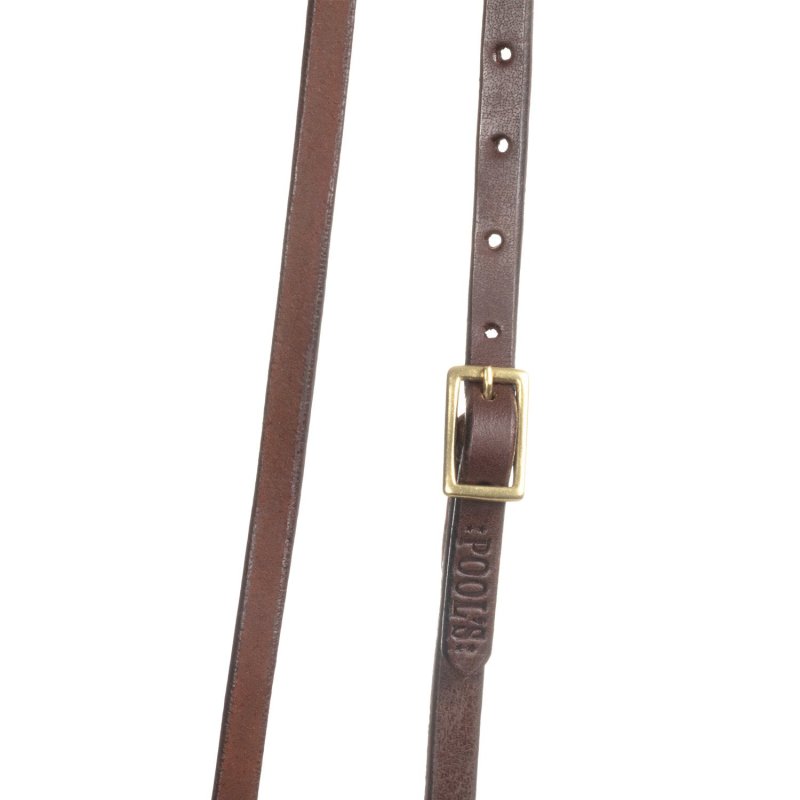 Pool's Equitazione Abbassatesta western in cuoio con fibbia in ottone