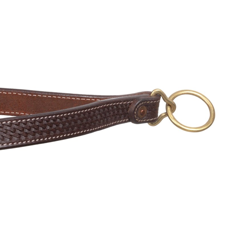 Pool's Equitazione Abbassatesta western in cuoio con fibbia in ottone