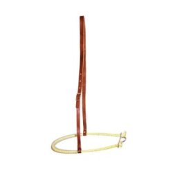 Pool's Equitazione Noseband western in cuoio e rawhide - Naturale