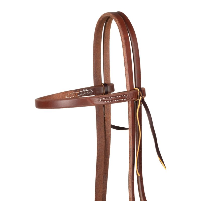 Platinum Pro Testiera Western con frontalino e fibbia singola 5/8"