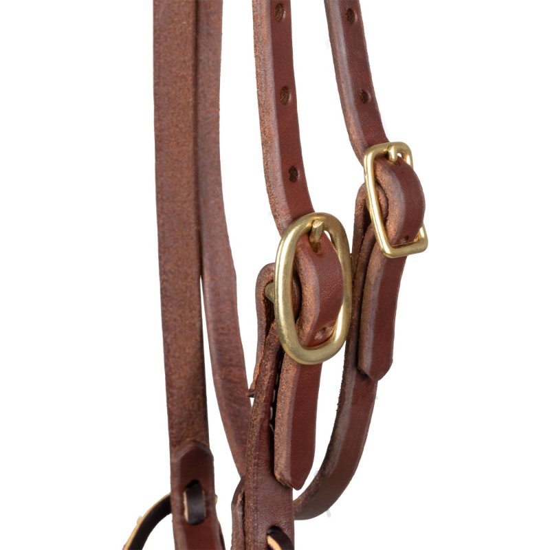Platinum Pro Testiera Western con frontalino e fibbia singola 5/8"