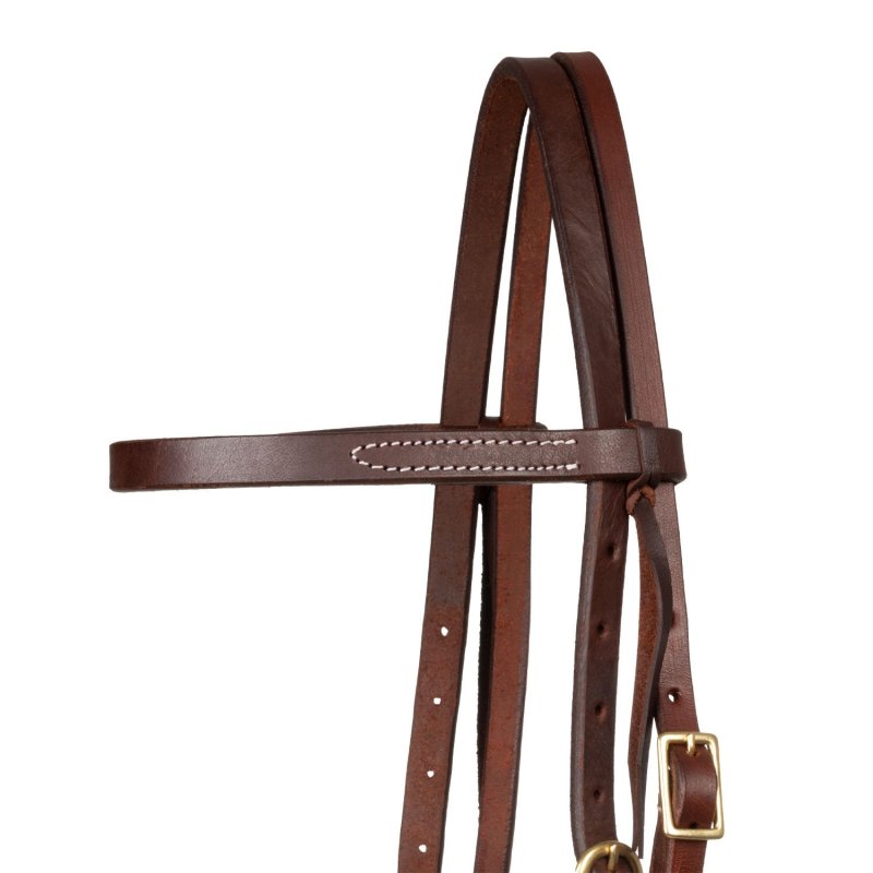 Platinum Pro Testiera Western con frontalino e doppia fibbia
