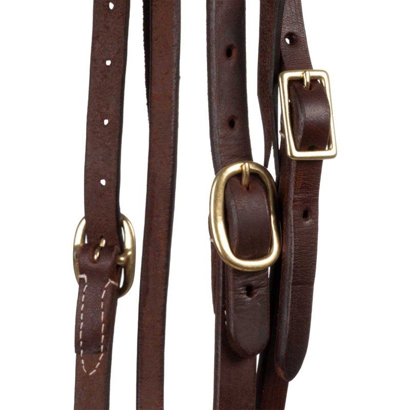 Platinum Pro Testiera Western con frontalino e doppia fibbia