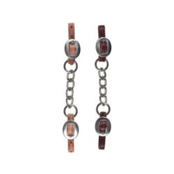 Berlin Custom Leather Barbazzale Western Latigo con catena singola 1/2"