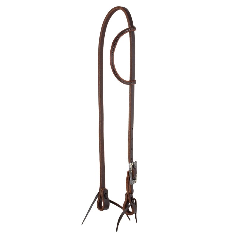 Berlin Custom Leather Testiera Western con frontalino e regolazione singola