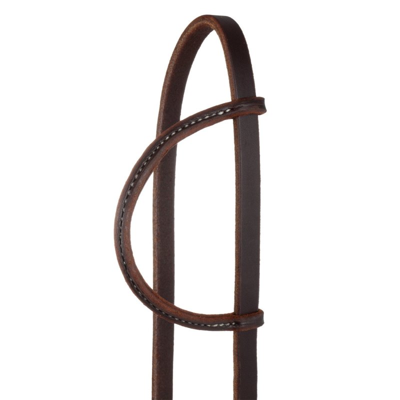 Berlin Custom Leather Testiera Western con frontalino e regolazione singola