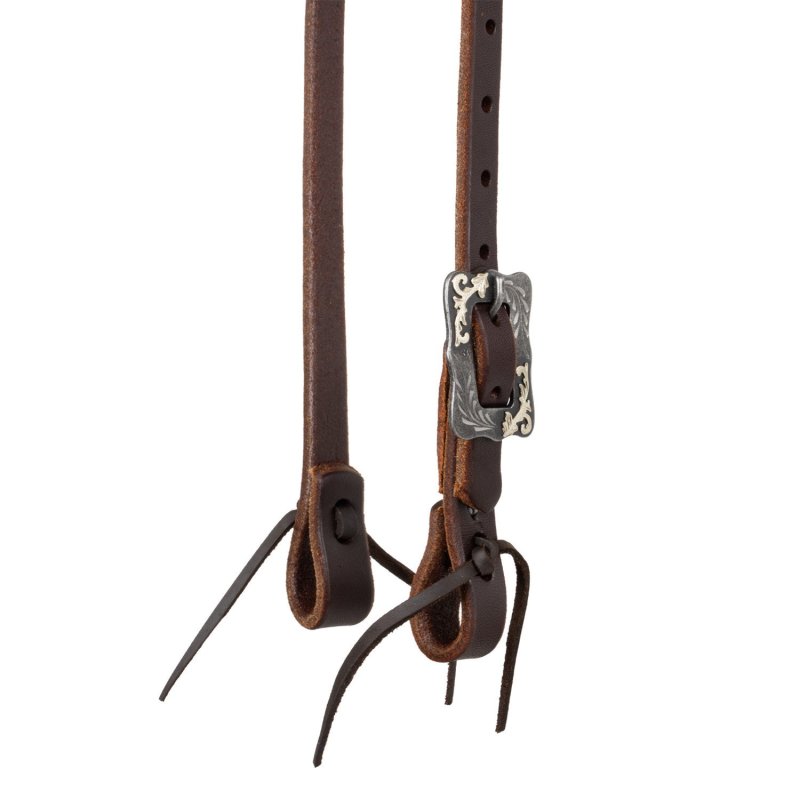 Berlin Custom Leather Testiera Western con frontalino e regolazione singola