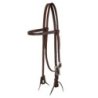 Berlin Custom Leather Testiera Western oliata con frontalino e fibbia nera