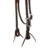 Berlin Custom Leather Testiera Western oliata con frontalino e fibbia nera