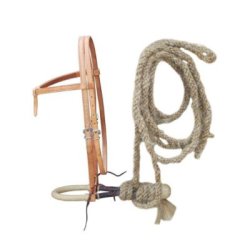 Lakota Saddlery Set bosal + mecate crine + testiera