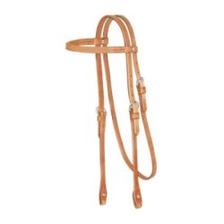 Schutz Brothers Testiera con frontalino dritto cuoio Harness