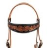 Pool's Equitazione Testiera Western decorazioni Dark Floral