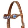 Pool's Equitazione Testiera con decorazioni a rombi