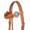 Pool's Equitazione Briglia Western con pietre blu