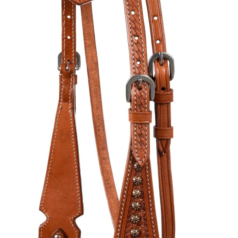 Pool's Equitazione Briglia Western con pietre blu