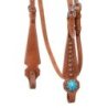 Pool's Equitazione Briglia Western con pietre blu