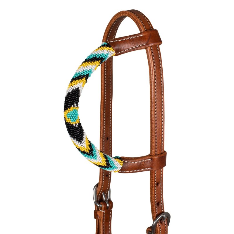 Pool's Equitazione Testiera Western con decorazioni astratte