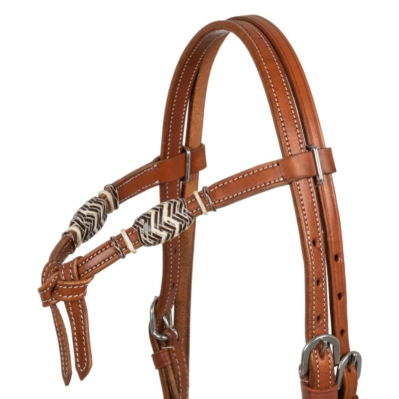 Pool's Equitazione Bosal set in Rawhide con redini mecate in cotone