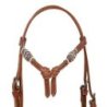 Pool's Equitazione Bosal set in Rawhide con redini mecate in cotone