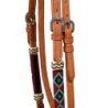 Pool's Equitazione Bosal set con perle bordo' e redini mecate in crine