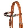 Pool's Equitazione Bosal set con perle bordo' e redini mecate in crine