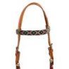 Pool's Equitazione Bosal set con perle bordo' e redini mecate in crine
