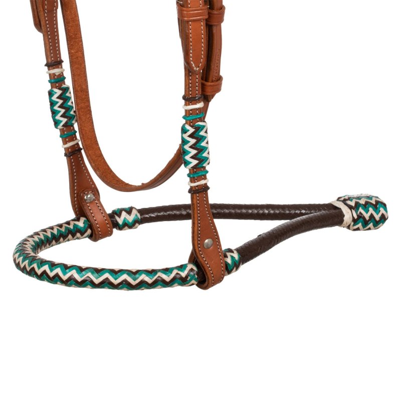 Pool's Equitazione Bosal con redini mecate in cotone