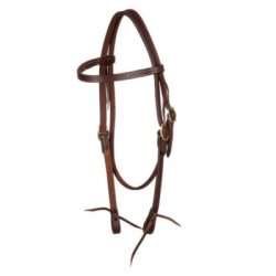 Pool's Equitazione Briglia Western in cuoio con frontalino dritto