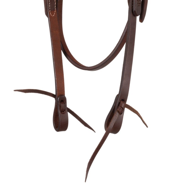 Pool's Equitazione Briglia Western in cuoio con frontalino dritto