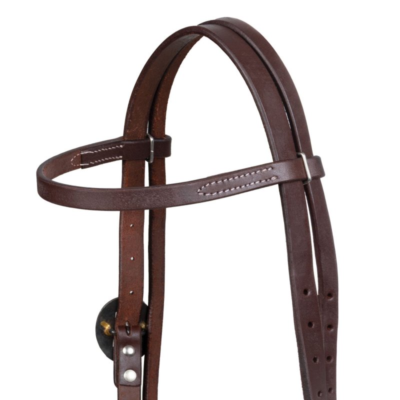Pool's Equitazione Testiera Western fantasia con fibbie in acciaio inox