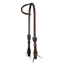 Professional's Choice Testiera Western Chocolate Roughout a un orecchio 5/8"
