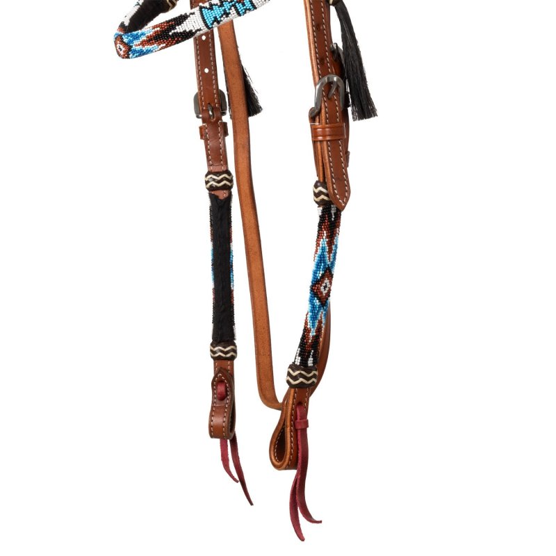 Pool's Equitazione Testiera Western Ice con perline