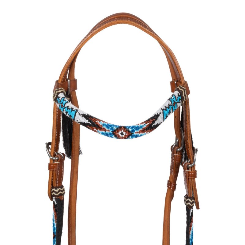 Pool's Equitazione Testiera Western Ice con perline