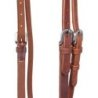 Pool's Equitazione Testiera con frontalino a V in cuoio argentino Harness