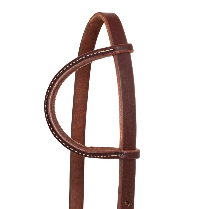 Professional's Choice Testiera Western a un orecchio in cuoio oliato 5/8"