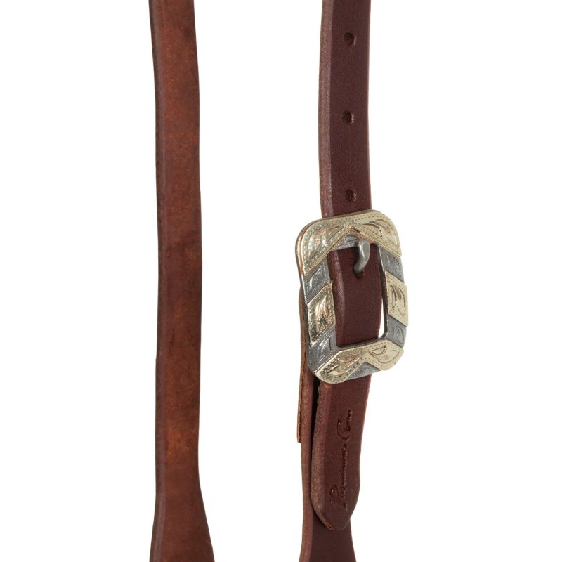 Professional's Choice Testiera Western a un orecchio in cuoio oliato 5/8"