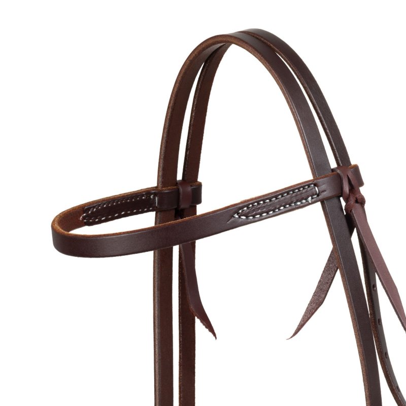 Platinum Pro Testiera Western con frontalino e regolazione singola