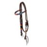 Pool's Equitazione Testiera Western oliata con frontalino e perline