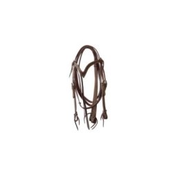 Lakota Saddlery Testiera con frontalino a V Basket/Flower con redini