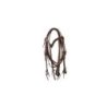 Lakota Saddlery Testiera con frontalino a V Basket/Flower con redini