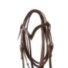 Lakota Saddlery Testiera con frontalino a V Basket/Flower con redini