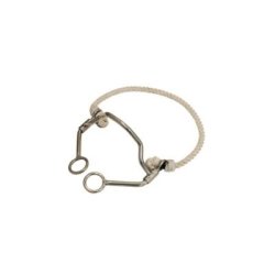Pool's Equitazione Fast Stop Western in acciaio inox e Rawhide