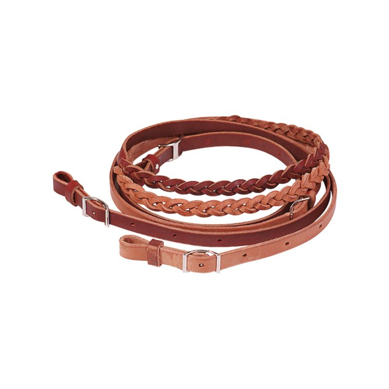 Pool's Equitazione Redini barrel cuoio intrecciato artigianale