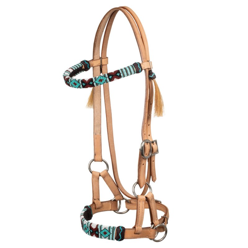 Pool's Equitazione Sidepull Western con perline colorate