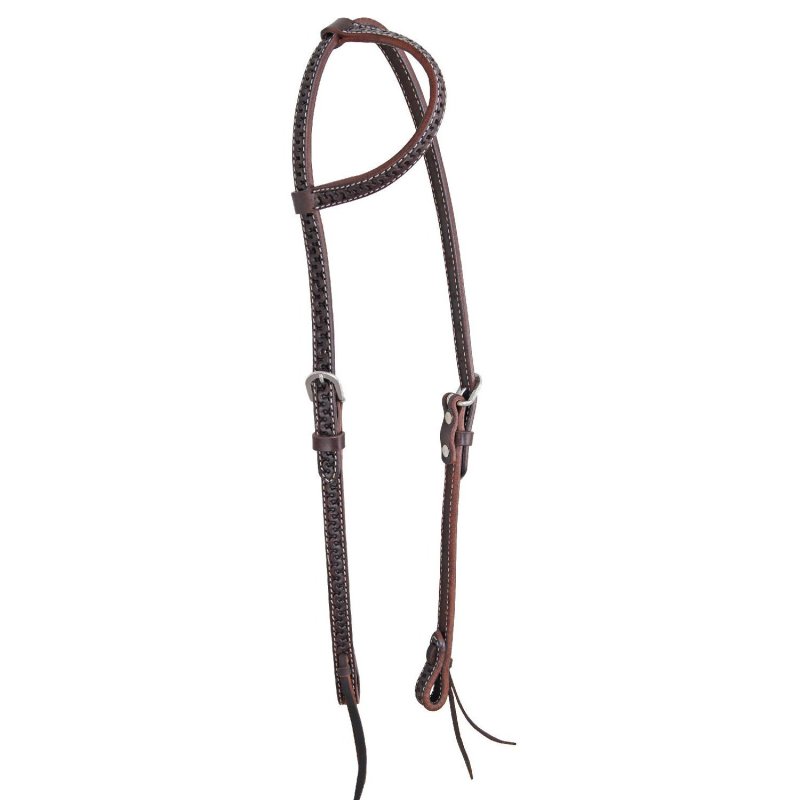Pool's Equitazione Testiera Western a un orecchio Snake
